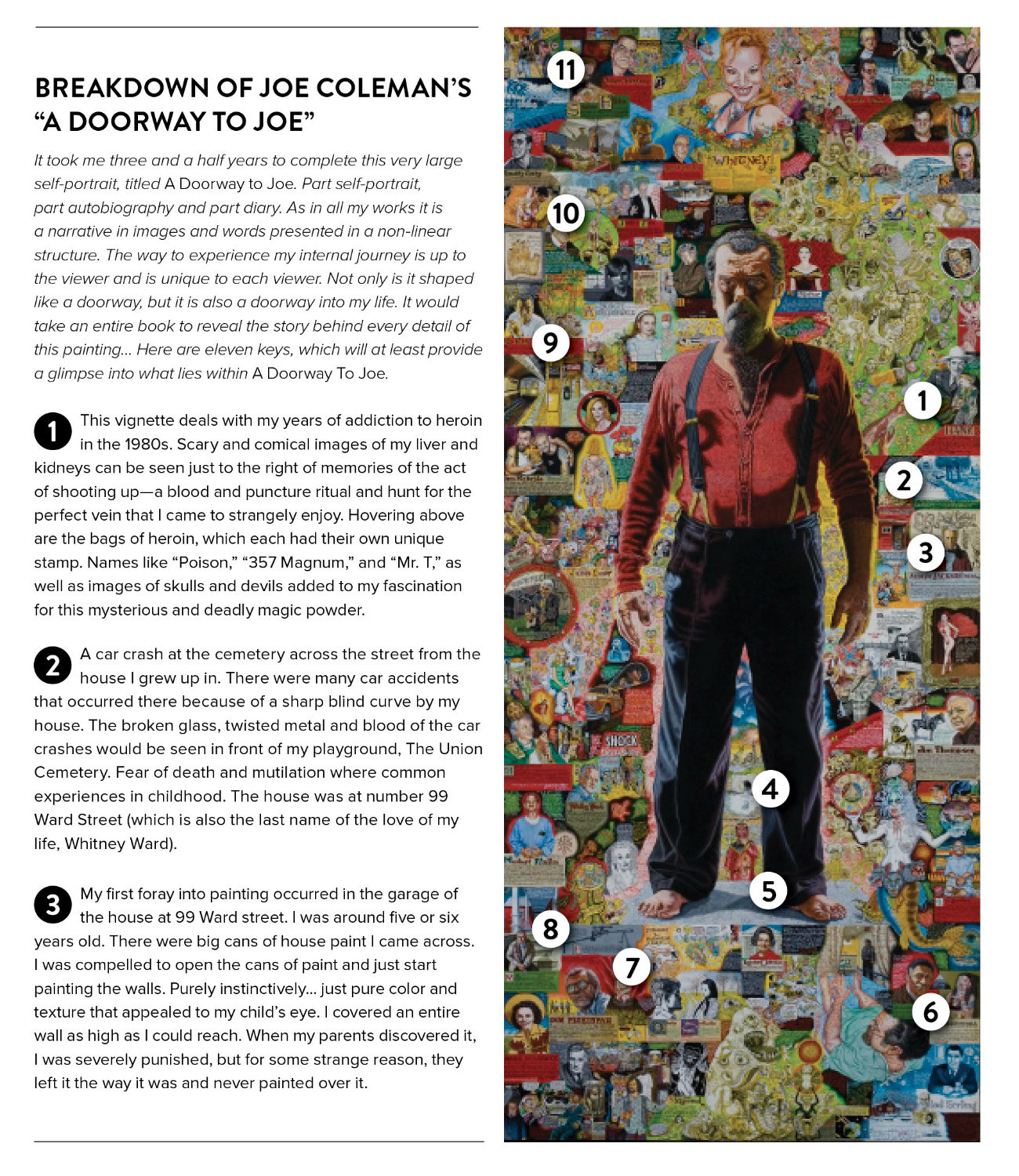 Juxtapoz Magazine - Breakdown of Joe Coleman's 